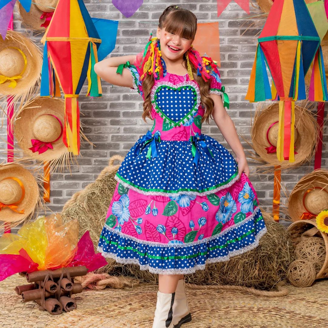 Vestido quadrilha