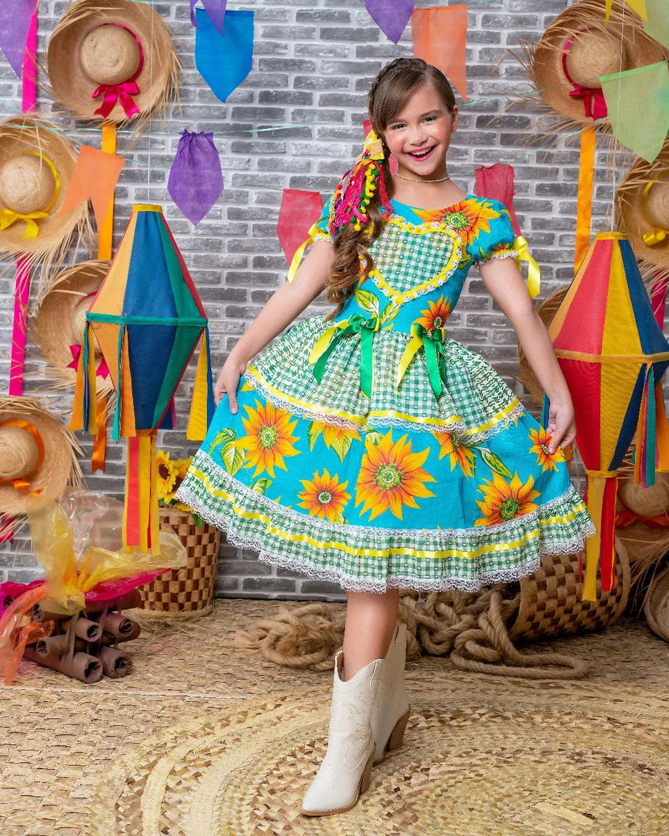 Vestido quadrilha