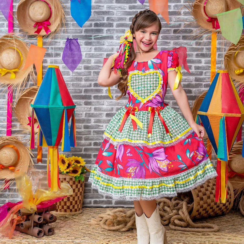 Vestido quadrilha