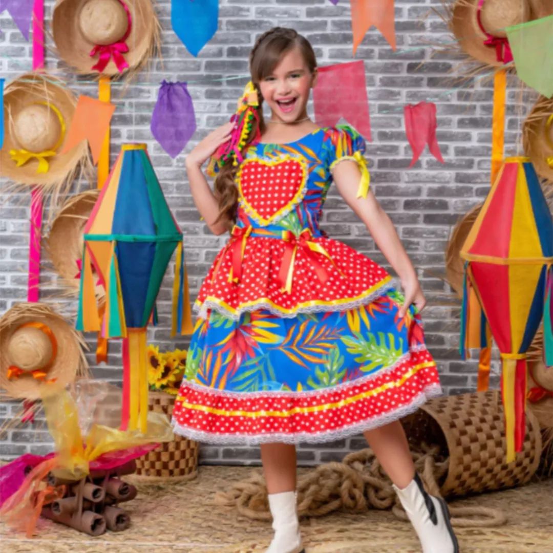 Vestido quadrilha