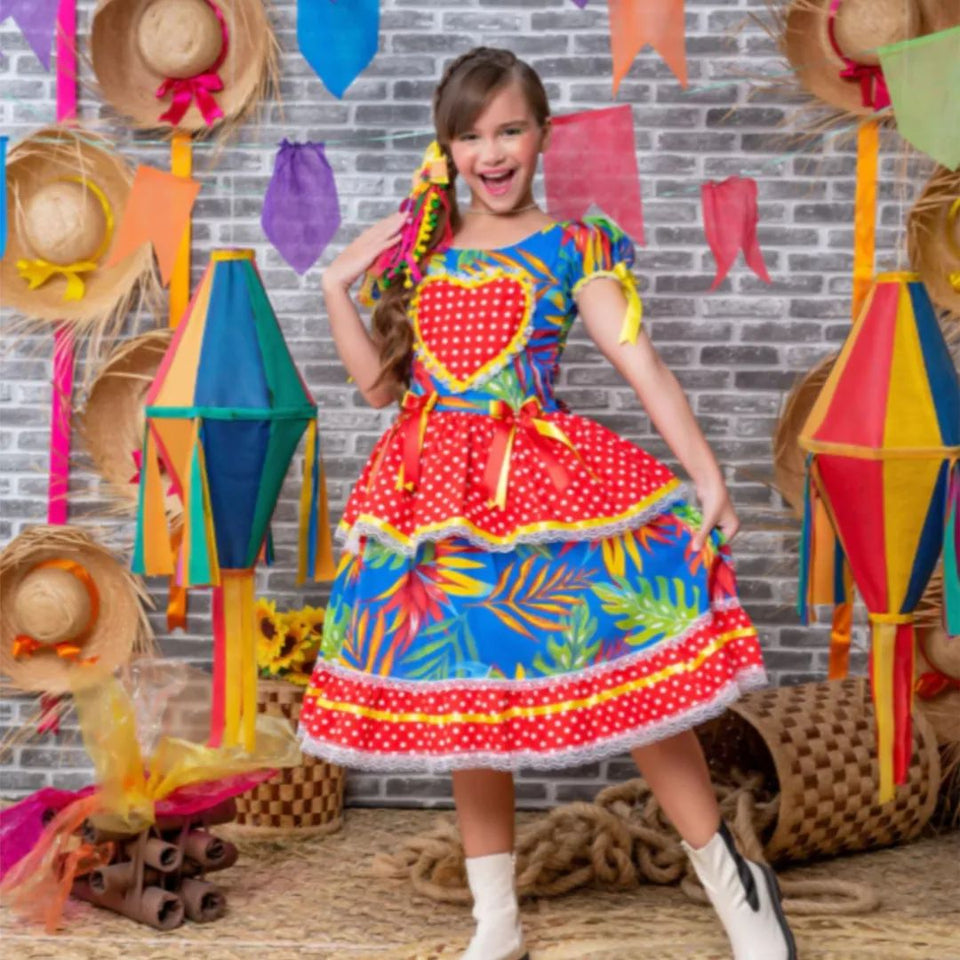 Vestido quadrilha
