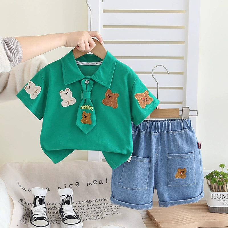 Conjunto Infantil Gravatinha Ursinhos