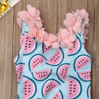 Maiô Infantil Melancia e Frufru