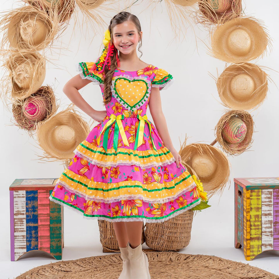 Vestido quadrilha