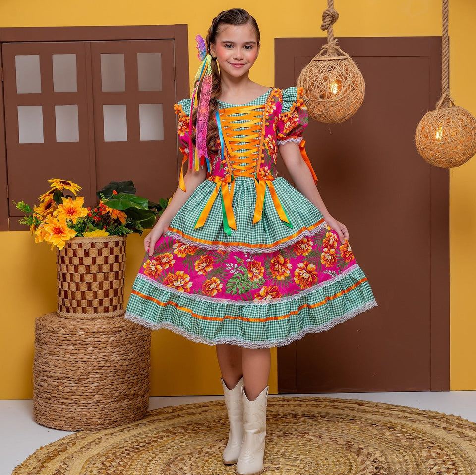 Vestido quadrilha