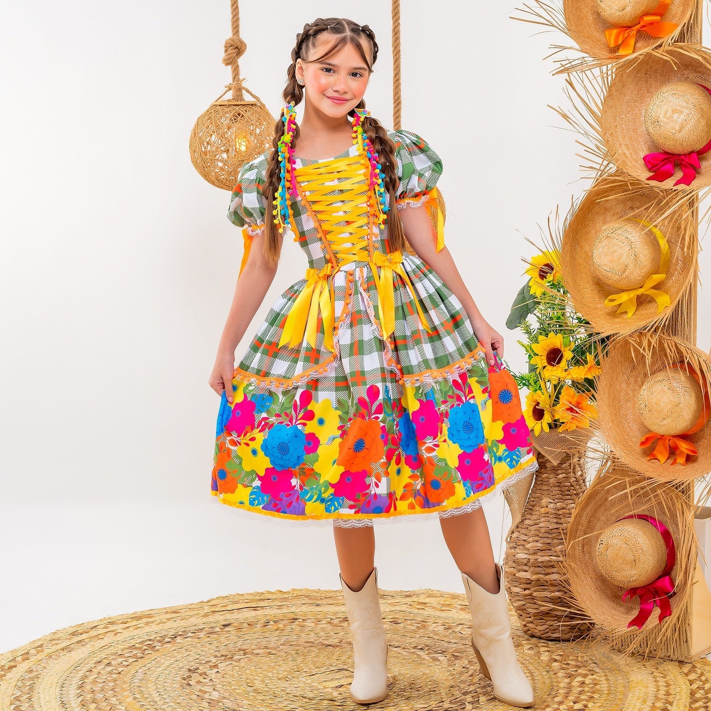 Vestido quadrilha