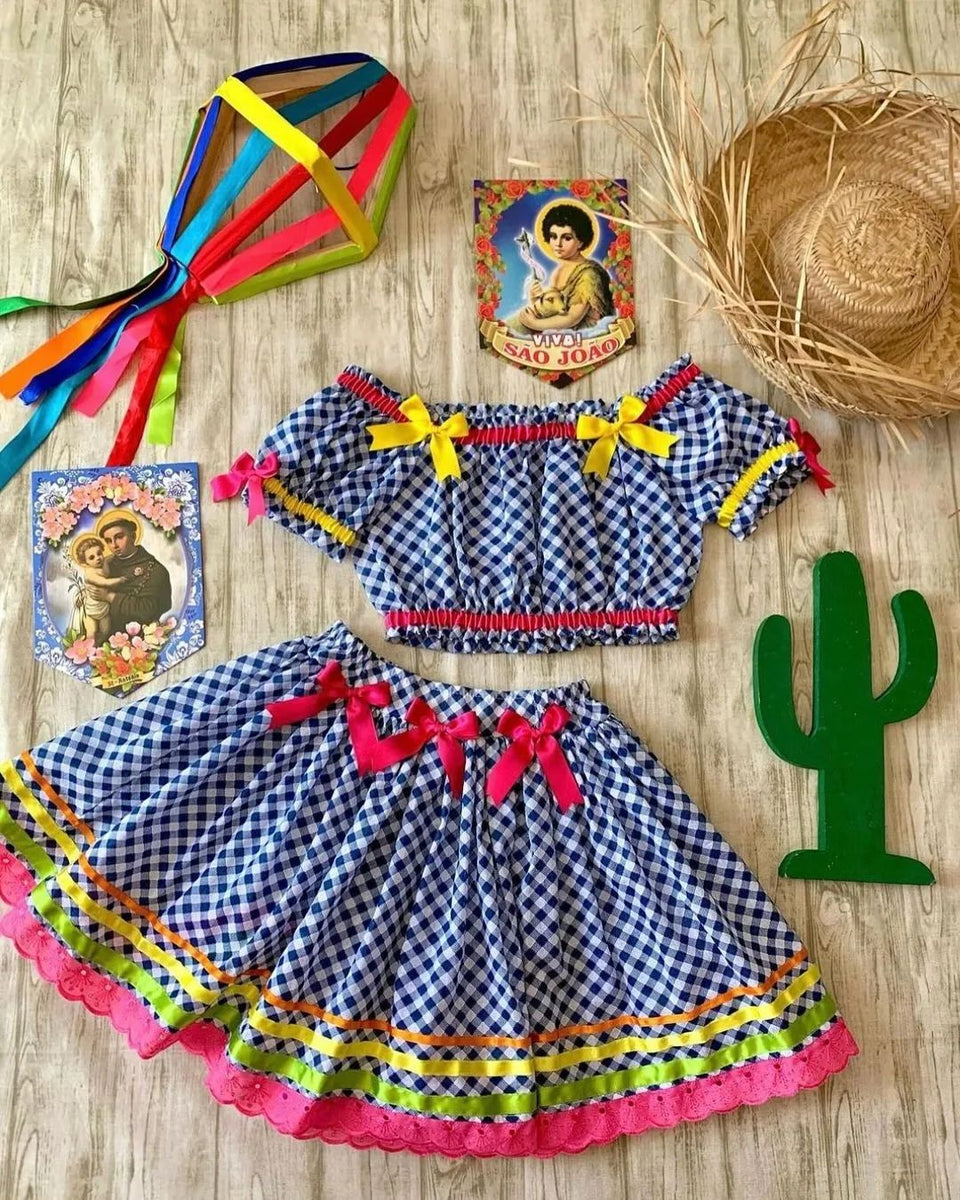 Vestido quadrilha