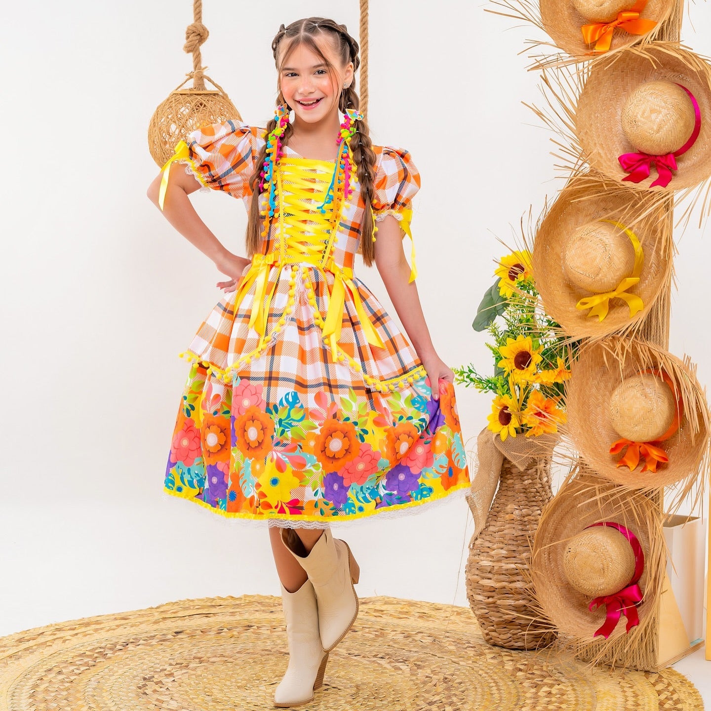 Vestido quadrilha