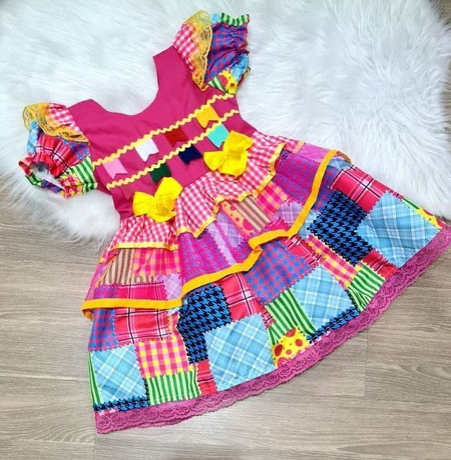Vestido quadrilha