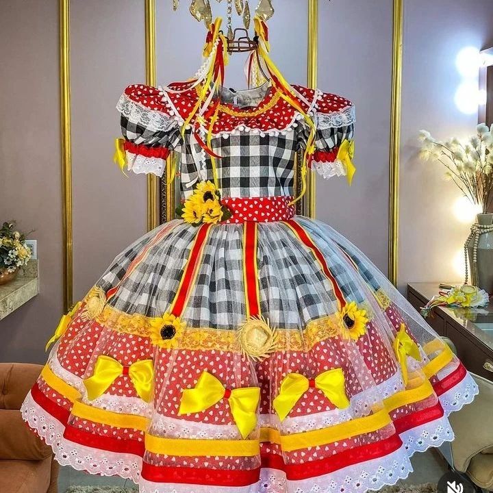 Vestido quadrilha