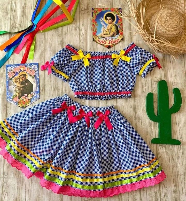 Vestido quadrilha