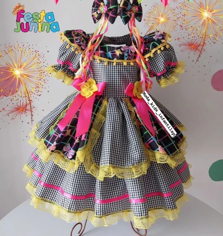 Vestido quadrilha