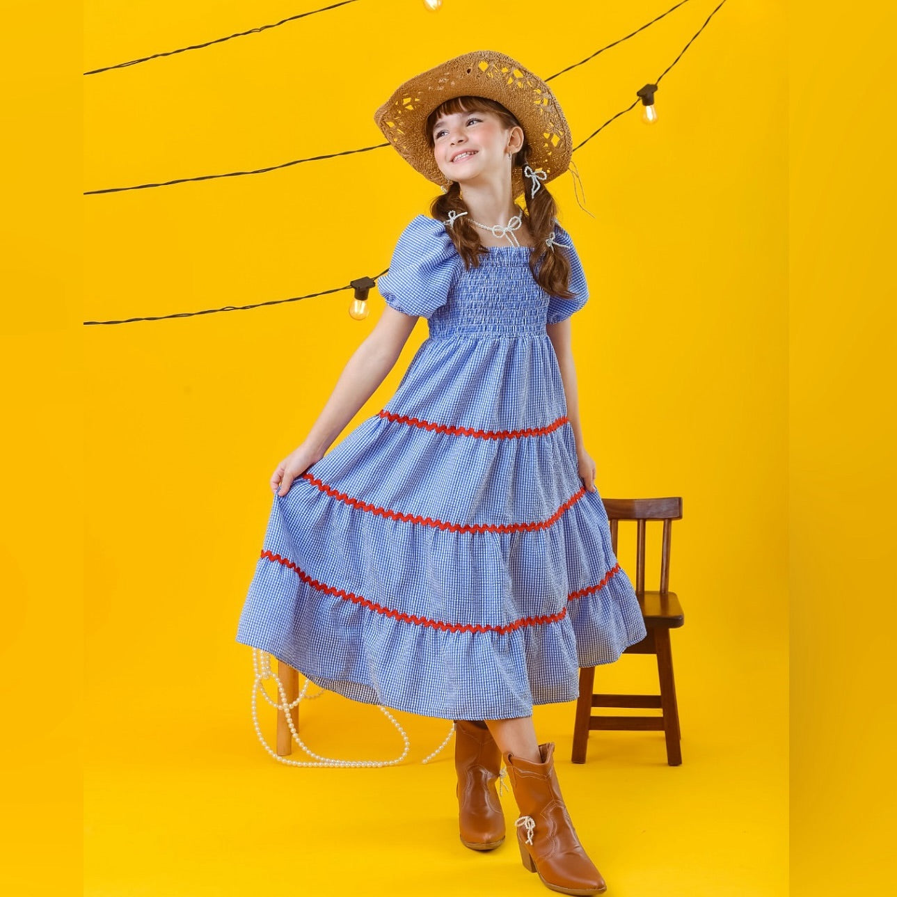 Vestido quadrilha