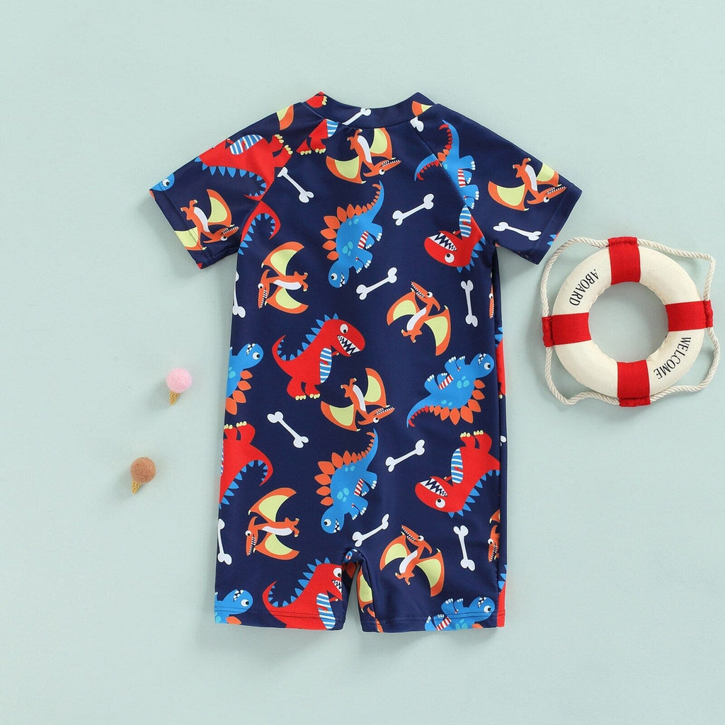 Macaquinho Praia Infantil Masculino Dino