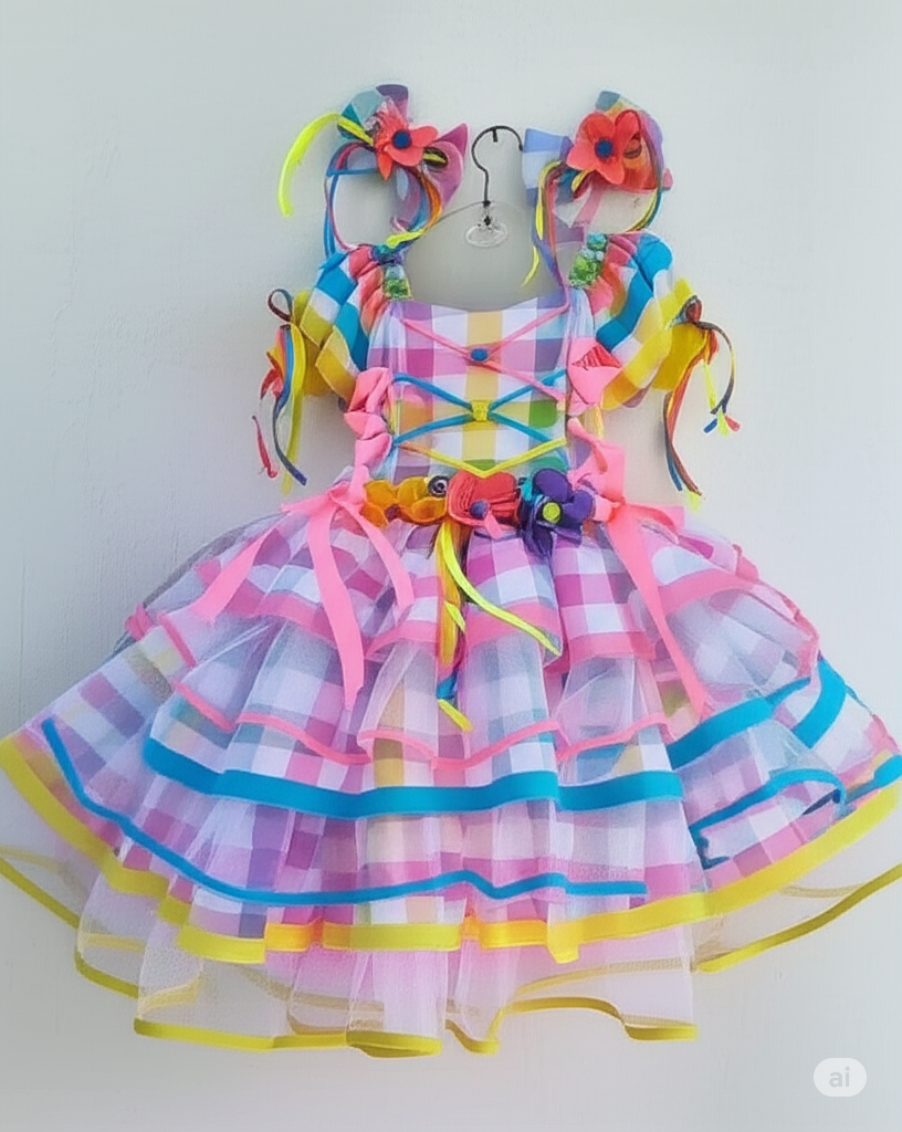 Vestido quadrilha