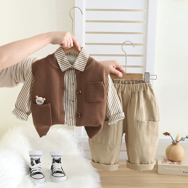 Conjunto Infantil Masculino 3 Peças Inverno