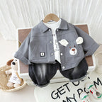 Conjunto Infantil Masculino Jeans Cachorrinho