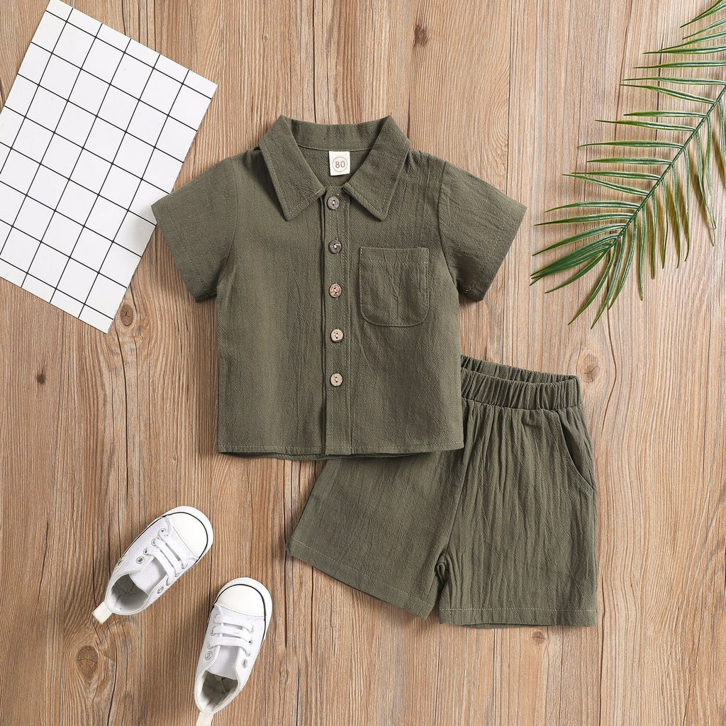 Conjunto Infantil Masculino Verão Bolsinho