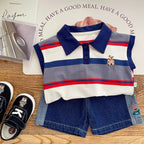 Conjunto Infantil Masculino Lístras  Ursinho