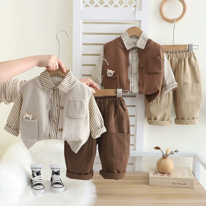 Conjunto Infantil Masculino 3 Peças Inverno
