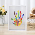 Kit de impressão de mão famíliar (Moldura + 3 tintas brinde)