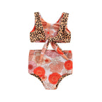 Biquíni Infantil Floral e Leopardo