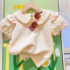 Conjunto Infantil Feminino Plíssado Coraçõeszinhos