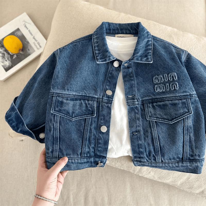 Jaqueta Infantil Jeans Bolsinhos