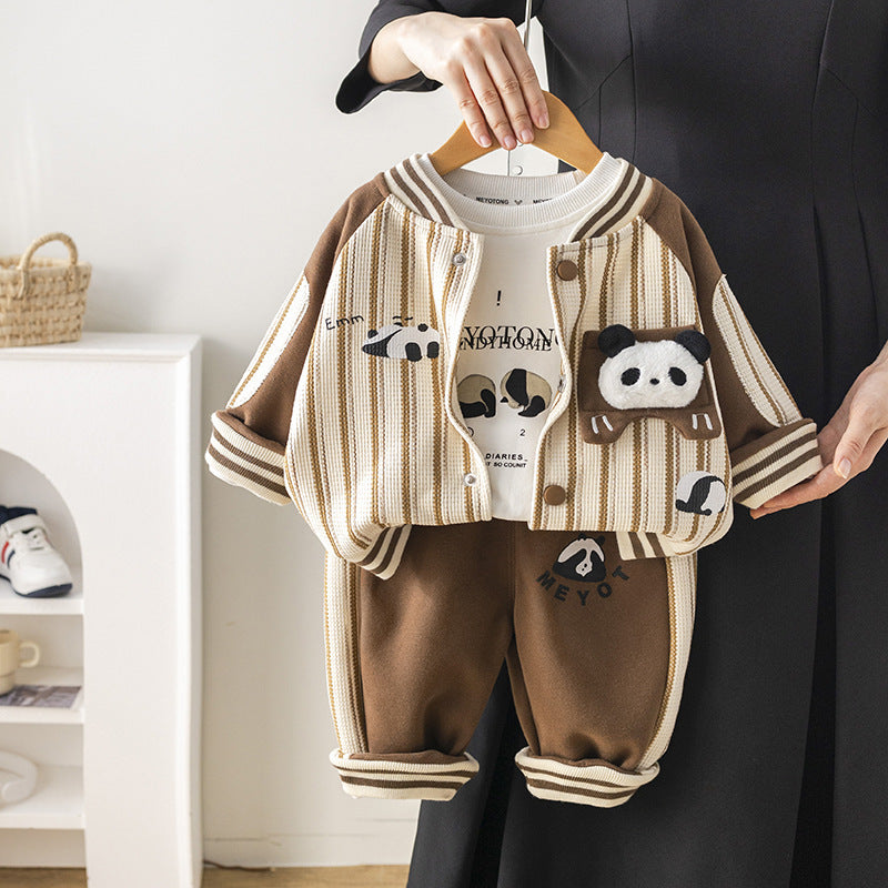 Conjunto Infantil Masculino Lístras Pandinha