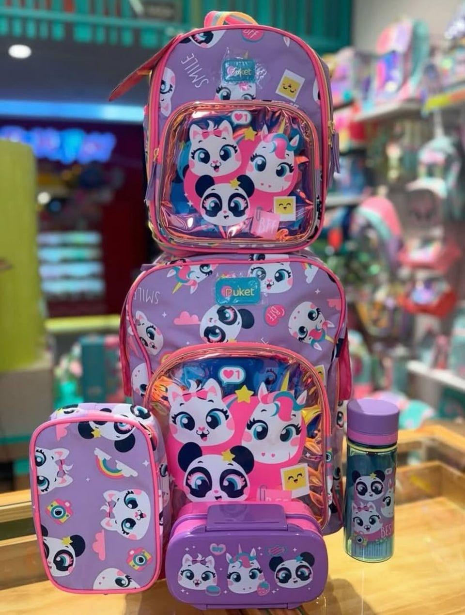 Kit escolar (mochila, lancheira, estojo) 022